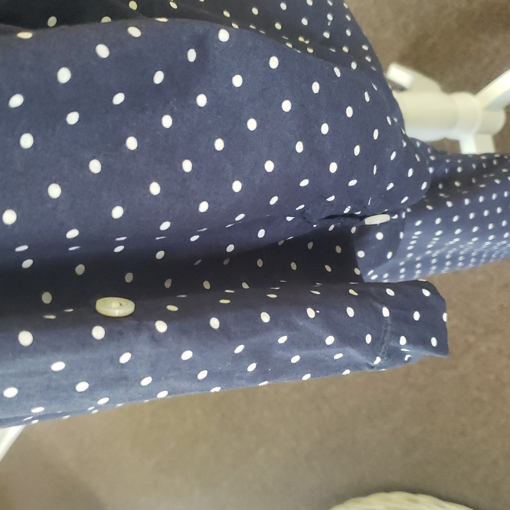 LRL RALPH LAUREN Capri Style Polka Dot Pajama Set - Navy - Picture 5 of 12
